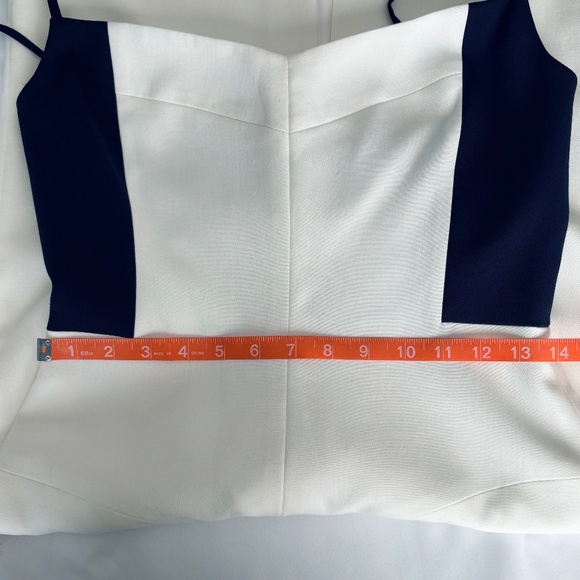 BLACK HALO Parks Colorblock Sleeveless Sheath Dress in Navy Porcelain NEW - Picture 10 of 16